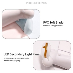 Ventilador Portátil de Mano con Logotipo Personalizado, Iluminación LED, Mini Ventilador con Diseño de Personajes, Recargable, para Bodas, Fiestas de Verano y Actividades al Aire Libre - Product Image 4