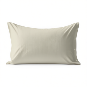 Taie d'oreiller 100% coton beige taille française 65x65cm - Product Image 3
