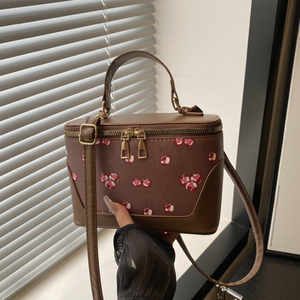 Bolso de PU con estampado moderno 2026, de forma cuadrada alta, exquisito, a la moda, elegante para el verano, versátil, con una sola correa, de poliéster. - Product Image 5