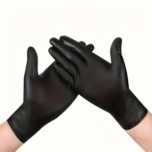 <span class=keywords><strong>Gants</strong></span> en Nitrile Noirs Jetables de Qualité Alimentaire pour Manipulation Alimentaire Propre, Imperméables, Résistants à l'Huile, pour <span class=keywords><strong>Cuisine</strong></span> et Usage Domestique - Product Image 1