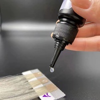 Y V-Light Technology Machine d'extension de cheveux Kit d'outils d'extension de cheveux blancs avec colle d'extension de cheveux V light
