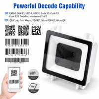 Módulo Escáner de Código de Barras 2D Integrado OEM, Lector de Códigos QR CMOS, Motor de Escaneo USB TTL para Terminales de Autoservicio