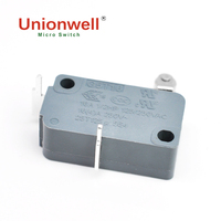 Fabricants de micro-interrupteurs Unionwell Petits appareils électroménagers Poignée à rouleau Micro interrupteur à pied courbé Micro interrupteur 16a