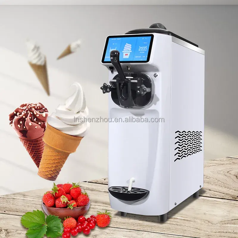 レストラン、コーヒーショップ、コールドドリンクショップ向けの新しい商用アイスクリームマシン