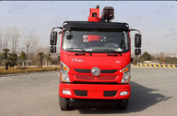 Camion grue monté Dongfeng 4x2, grue télescopique de 8 tonnes pour levage de charges