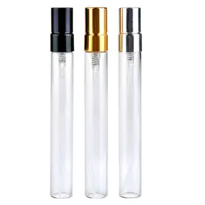 2ml 3ml 5ml 10ml Empty round essential oil clear spray bottle sample travel small 10ml mini perfume refill bottle with sprayer
