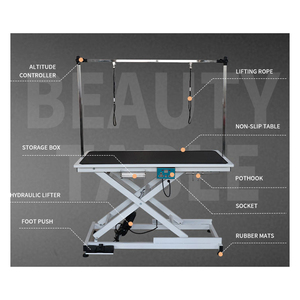 رافعة كهربائية البيطرية طاولة تزيين وتجميل الحيوانات الأليفة فحص معدات طبية الفولاذ المقاوم للصدأ CN. SHN EM-201 الخبراء 55KGS