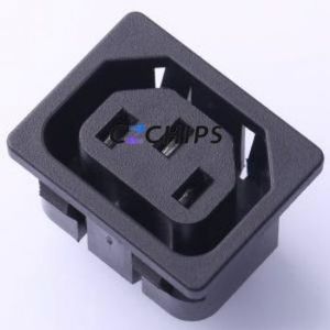 DB-F-2 AC Power Connector Through hole Component (THT) Connector IEC 320-F 1 3 Panel Mount - Product Image 2