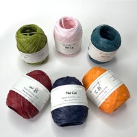 Fil de raphia en gros Hui Cai Lafite, pelotes de fil pour sacs et chapeaux faits main au crochet et au tricot, modèle FY-HC0302 Jiangsu