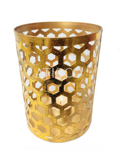 Bougie votive ronde antique en métal la plus vendue pour les mariages et les événements et les décorations pour la maison - Product Image 3