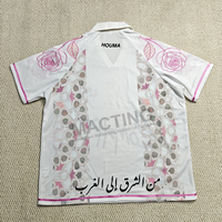 Maillot de football surdimensionné personnalisé avec broderie et impression numérique, style rétro, coupe ample, streetwear, écologique et respirant