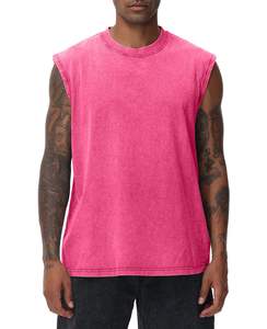 Benutzer definierte Herren Workout Tank Tops Ärmellose T-<span class=keywords><strong>Shirts</strong></span> Herren Muskel hemd Gym Acid Wash Weste Top Running Beach Loose Fit T-Shirt - Product Image 5