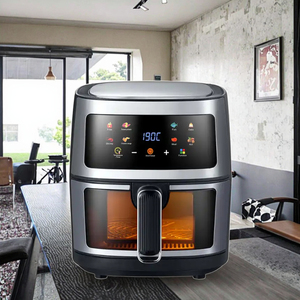 <span class=keywords><strong>Freidora</strong></span> de Aire OEM/ODM Personalizada de 8 Litros con Revestimiento de Acero Inoxidable, Pantalla LCD, Horno Doméstico sin <span class=keywords><strong>Aceite</strong></span> con Vapor - Product Image 1