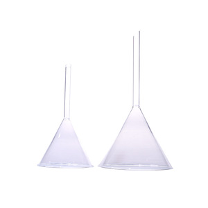 YINYUEBIO Glass Funnels 40 60 90 100mm High Borosilicate Laboratory Dispensing Funnels - Product Image 1