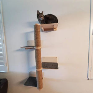 Modern <span class=keywords><strong>Cat</strong></span> Wall Mounted Play Furniture Scratcher <span class=keywords><strong>Cat</strong></span> Climbing Frame Shelf <span class=keywords><strong>Tree</strong></span> Tower - Product Image 6