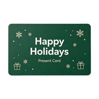 Tarjeta de Regalo de Plástico PVC de Diseño Simple, Impresión Personalizada, Tarjeta de Regalo para Días Festivos