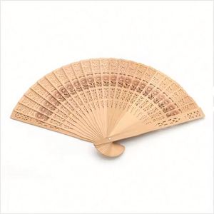Custom Print Engrave Bamboo <b>Handheld</b> <b>Fans</b> Vintage Birthday Gift Foldable Wooden Hand <b>Fan</b> for Wedding Party Decoration - Product Image 3