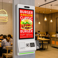Personnaliser la machine de commande de restaurant Terminal libre-service Paiement Kiosque SDK Reconnaissance faciale Mur de support multi-OS