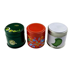 Latas de té en polvo Matcha <span class=keywords><strong>con</strong></span> cilindro pequeño de grado alimenticio, hojalata metálica hermética soldada, sello de lengüeta fácil de pelar y tirar para uso empacado - Product Image 4