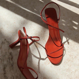 Sandale a Talons Slingback Back Summer Trendy 2024 Low Sandals Women Heels for Ladies - Product Image 5