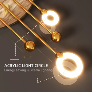 Décoration <span class=keywords><strong>murale</strong></span> moderne à LED <span class=keywords><strong>Arbre</strong></span> <span class=keywords><strong>de</strong></span> <span class=keywords><strong>vie</strong></span> doré Design Art déco lumineux pour la maison Ornement suspendu - Product Image 6