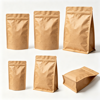 Sachet Doypack Personnalisé en Papier Kraft Imperméable pour Céréales, Noix, Snacks et Aliments en Vrac – Vente en Gros