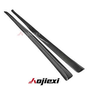 Jupe latérale en Fiber de carbone Style PSM de haute qualité pour <span class=keywords><strong>Mercedes</strong></span> Benz <span class=keywords><strong>classe</strong></span> C W205 <span class=keywords><strong>AMG</strong></span> C43 <span class=keywords><strong>C63s</strong></span> berline 2015 + lèvre de séparateur de pare-chocs latéral - Product Image 5