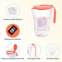 Carafe filtrante à eau alcaline PH 3,2 L, pichet à eau minérale, pichet de remplacement, filtres à eau