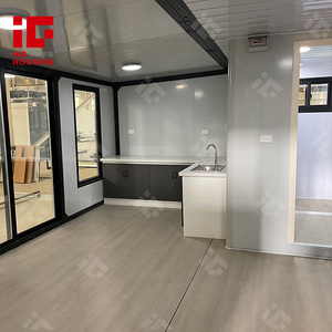2 étages 3 chambres à coucher 2 salles de bain mur de verre balcon terrasse panneaux solaires toit abordable maisons préfabriquées fabricants maison conteneur - Product Image 6