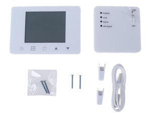 Connexion sans fil Affichage de données LCD Signal sans fil Récepteur de signal de fréquence Vert <span class=keywords><strong>Thermostat</strong></span> à économie d'énergie - Product Image 5