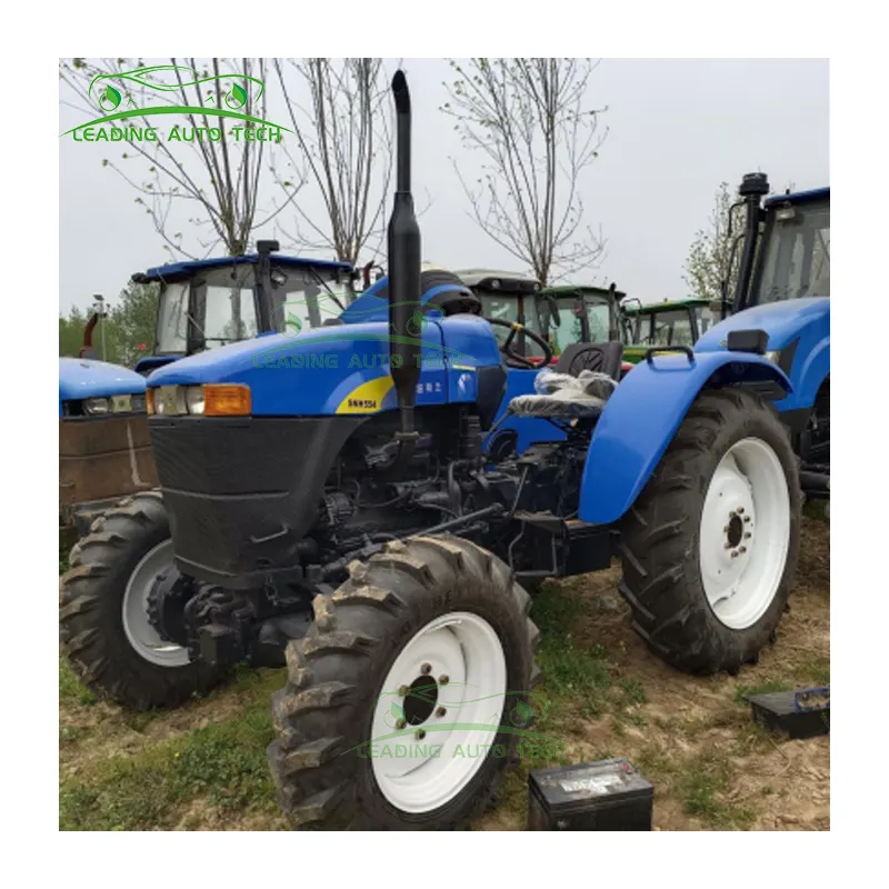 Faible prix d'occasion SNH554 New Holland 55HP tracteur agricole d'occasion pour l'agriculture jardin