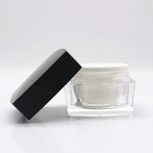 Pote de creme vazio, 5ml 10 ml 15ml 30ml 50ml pote de creme acrílico quadrado 10 ml recipiente de loção facial 5g 10g <span class=keywords><strong>15g</strong></span> 30g 50g para embalagem de cosméticos - Product Image 4