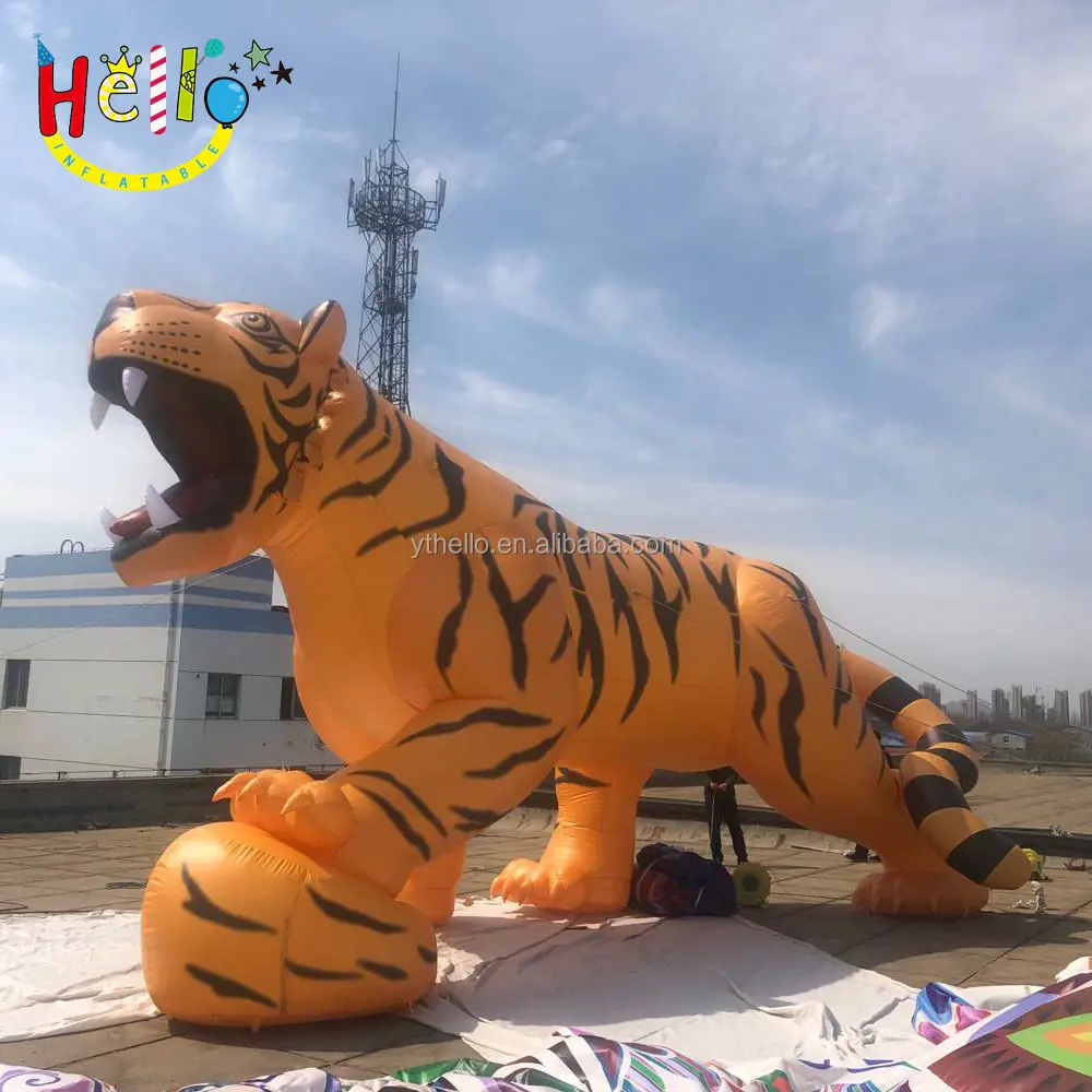 Inflatable Tiger Cartoon Customized Making Mascot Tiger Parade Balloon