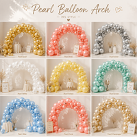 Ballons ronds en latex de 12 pouces, version brillante, ALO, décoration pour Noël, anniversaire, baby shower, mariage