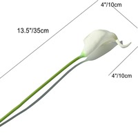 Bouquet de fleurs artificielles Calla Lily au toucher réel pour la maison, la cuisine, les mariages et les bouquets de mariée