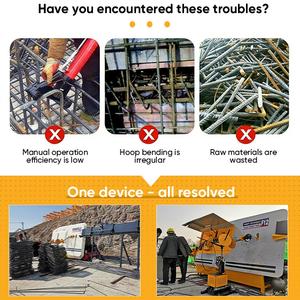 Máquina Automática para Doblar Anillos de Varilla Corrugada de 4-16 mm, Doblado con Precisión Angular, Enderezamiento, Equipo de Construcción Multifuncional - Product Image 3