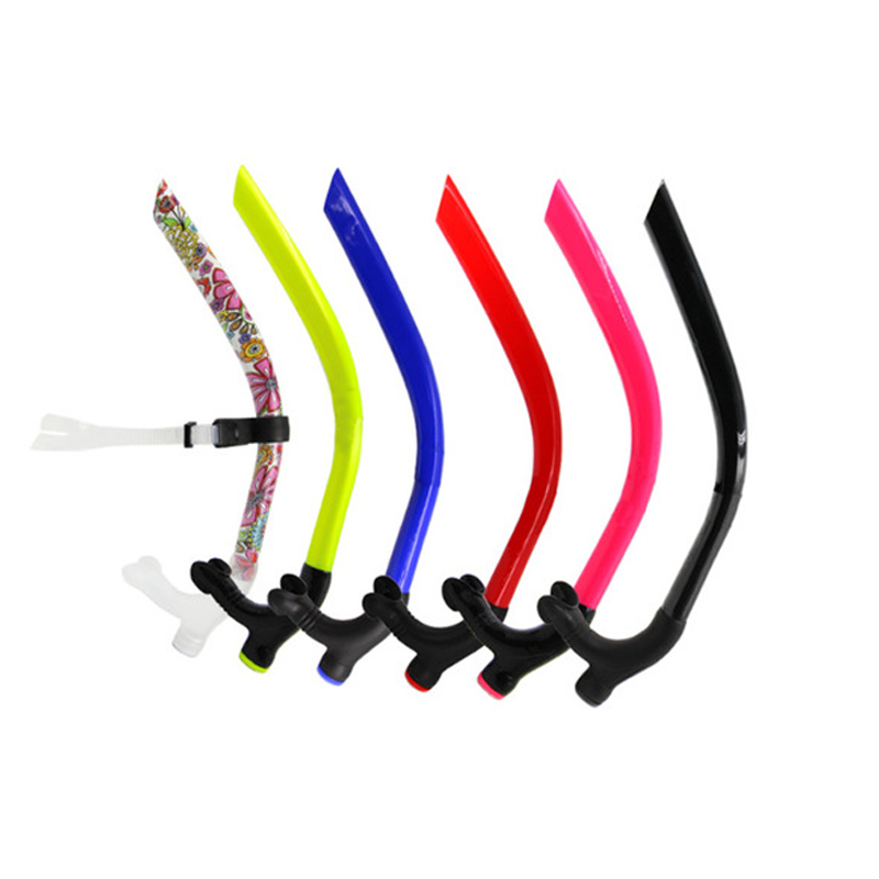 Силиконовый Сноркелинг для плавания, переднее лицо, фронтальный Сноркелинг для тренировок, Сноркелинг для взрослых