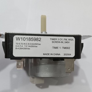 เครื่องเป่า W10185982จับเวลาชิ้นส่วนไฟฟ้า60Hz 230VAC ซ่อมเครื่องอบผ้า - Product Image 2