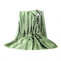 DAFNI BIG PAZAR Couvre-lit en suède tissé jacquard uni teint 100% coton respirant avec pompons 200x230cm Piqué d'été 300g/m