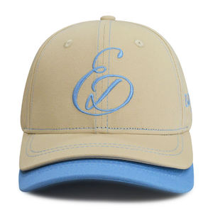 Gorra de Béisbol de Doble Visera de Algodón, Logotipo Bordado Personalizado, Gorras de Béisbol de Doble Visera Ajustables, Gorras Deportivas - Product Image 1