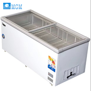 Congelatore Commerciale con <span class=keywords><strong>Porta</strong></span> in Vetro Curvo, Congelatore a Pozzetto con <span class=keywords><strong>Porta</strong></span> <span class=keywords><strong>Scorrevole</strong></span> in Vetro, Espositore per Gelati - Product Image 1