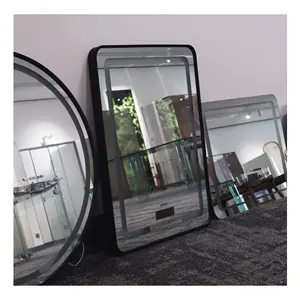 厂家定制尺寸浴室装饰墙防黑边镜现代无框墙银玻璃镜片