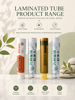 Tubo cilíndrico sin aire de 90 ml personalizado al por mayor para pasta de dientes, vacío, recargable, ecológico, de aluminio y plástico, con tapa de rosca, impresión UV, exprimible