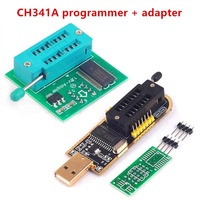 Programmeur USB EEPROM Flash BIOS CH341 A+Clip SOIC8 + Adaptateur Mémoire Flash SPI 1.8V SOP8 DIP8 + Adaptateur SOIC8 SOP8 vers DIP8 Brûleur Ki