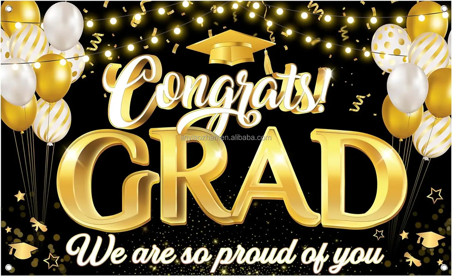 2024 decoración de graduación foto telón de fondo Banner para fiesta de patio felicitaciones cartel de graduación colgante promocional para uso educativo