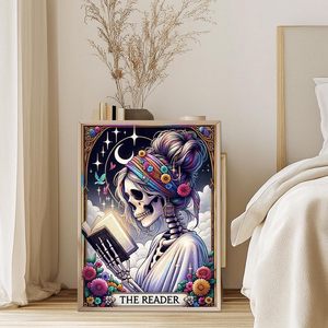 Helloween 5D Squelette Diamant Art Kits pour Adultes Professionnel DIY Décoration Murale Gem Art Dots 30x40cm Imprimé Diamant <span class=keywords><strong>Peinture</strong></span> Ensemble - Product Image 5