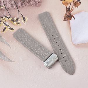 Bracelet de <span class=keywords><strong>montre</strong></span> bicolore 16 mm en silicone et caoutchouc, à libération rapide, pour hommes et femmes, <span class=keywords><strong>boucle</strong></span> en acier inoxydable noir - Product Image 3