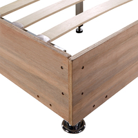 Base de cama tapizada tamaño king clásica moderna marco malo