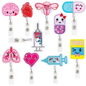 Porte-badge rétractable personnalisé rotatif pour cartes d'identité, cartes <span class=keywords><strong>de</strong></span> conférence, badges d'infirmières et <span class=keywords><strong>de</strong></span> médecins - Product Image 4