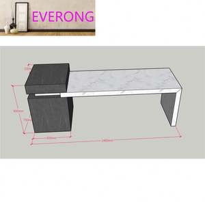 Meubles de cuisine prêts à poser avec comptoir en pierre frittée, dalles de granit, marbre, porcelaine à bord plat ou arrondi, finition douce pour salle à manger - Product Image 4